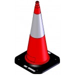 Πλαστικός κώνος 100 cm με βαριά λαστιχένια βάση PARK-DH-PE-3 Πλαστικός κώνος 100 cm με βαριά λαστιχένια βάση PARK-DH-PE-3