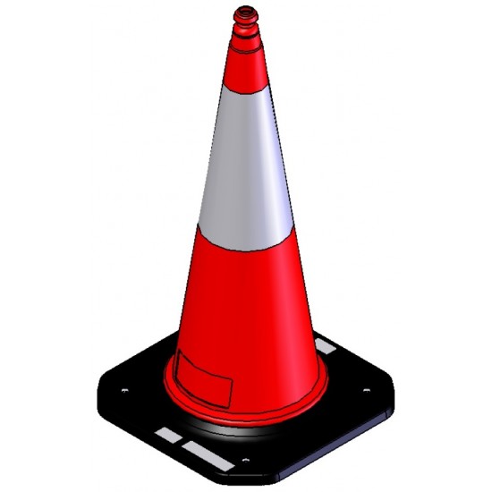 Πλαστικός κώνος 100 cm με βαριά λαστιχένια βάση PARK-DH-PE-3 Πλαστικός κώνος 100 cm με βαριά λαστιχένια βάση PARK-DH-PE-3