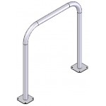 DOORADO FSU2L-5080-4218-GAL Μπάρα πάρκινγκ ποδηλάτων μικρή 