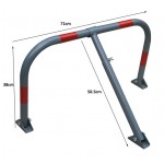 DOORADO PARK-BLA Οικονομική τρίποδη μπάρα parking 