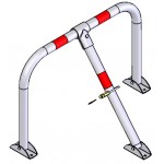 DOORADO HSU3L-8050-4218-GAL Αρθρωτή μπάρα parking τύπου U με 3 πόδια DOORADO HSU3L-8050-4218-GAL Αρθρωτή μπάρα parking τύπου U με 3 πόδια