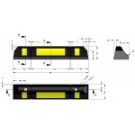 Χρωματιστό μονό οικιακό στοπ τροχού PARK-DH-225