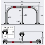 DOOADO PARK-AR580-D Χειροκίνητη μπάρα στάθμευσης με κλειδαριά εως 6 ΑΤΟΚΕΣ ΔΟΣΕΙΣ