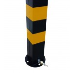 Μεταλλικό κολωνάκι με λουκέτο και διακοσμητική μπάλα PARK-SBM-100S