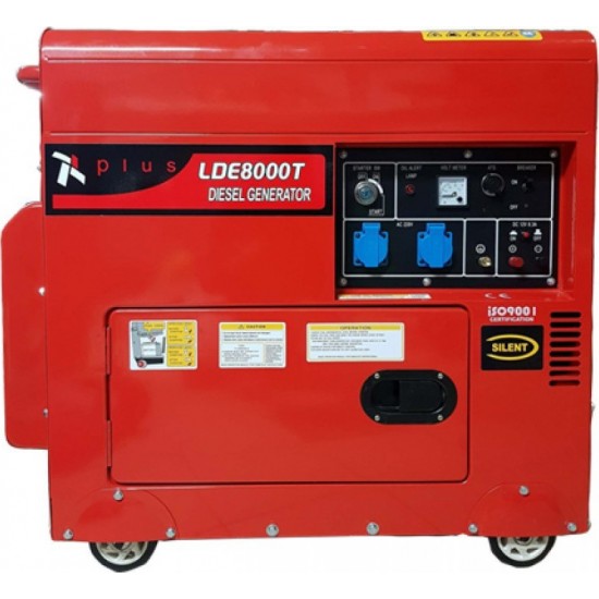 PLUS LDE6800T Τροχήλατη Diesel Ηλεκτρογεννήτρια (κλειστού τύπου) AVR 6.8kVA Με Μίζα Και Μπαταρία (Μονοφασική) 203.103 εως 24 ΑΤΟΚΕΣ ΔΟΣΕΙΣ PLUS LDE6800T Τροχήλατη Diesel Ηλεκτρογεννήτρια (κλειστού τύπου) AVR 6.8kVA Με Μίζα Και Μπαταρία (Μονοφασική) 203.103 εως 24 ΑΤΟΚΕΣ ΔΟΣΕΙΣ