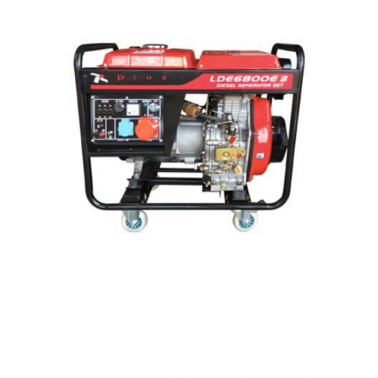 PLUS LDE6800E-3 Τροχήλατη Diesel Ηλεκτρογεννήτρια AVR 6.8kVA Με Μίζα Και Μπαταρία (Τριφασική) 203.101 