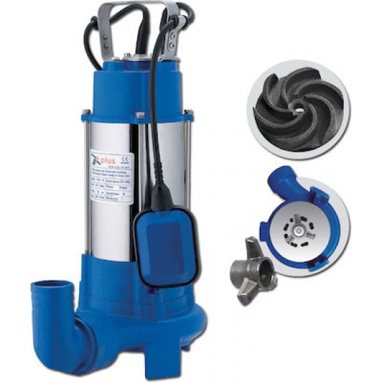 PLUS SUPERCUT20M Υποβρύχια αντλία λυμάτων INOX με κοπτήρα 2Hp 230.133 εως 6 ΑΤΟΚΕΣ ΔΟΣΕΙΣ