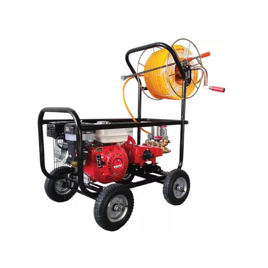 PLUS OS 30T Τετράχρονο Βενζινοκίνητο Ψεκαστικό Συγκρότημα 196cc/6.5hp με ανέμη και λάστιχο (Τροχήλατο) 205.108  εως 12 ΑΤΟΚΕΣ ΔΟΣΕΙΣ