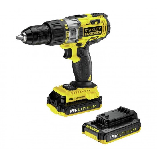 STANLEY FMC626D2K  Κρουστικό Δραπανοκατσάβιδο 18V με 2 μπαταρίες 2.0Ah  11214 εως 12 ΑΤΟΚΕΣ ΔΟΣΕΙΣ