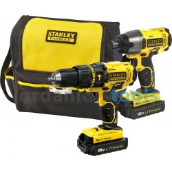 STANLEY FMCK465C2S Σετ Κρουστικό Δραπανοκατσάβιδο και Παλμικό Κατσαβίδι 18V εως 12 ΑΤΟΚΕΣ ΔΟΣΕΙΣ