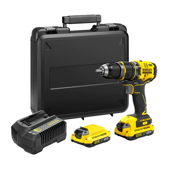 STANLEY Κρουστικό Δραπανοκατσάβιδο Μπαταρίας 18V 2x2Ah SFMCD721D2K STANLEY Κρουστικό Δραπανοκατσάβιδο Μπαταρίας 18V 2x2Ah SFMCD721D2K