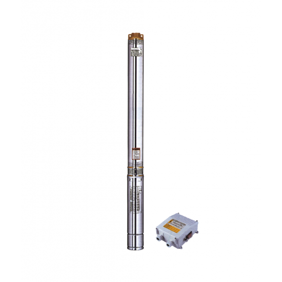 LEO LEPONO 102XRm3-25/5 Αντλία υποβρύχια γεωτρήσεων 4'' με πίνακα εκκίνησης 220V 0.5Hp 04A05 εως 6 ΑΤΟΚΕΣ ΔΟΣΕΙΣ