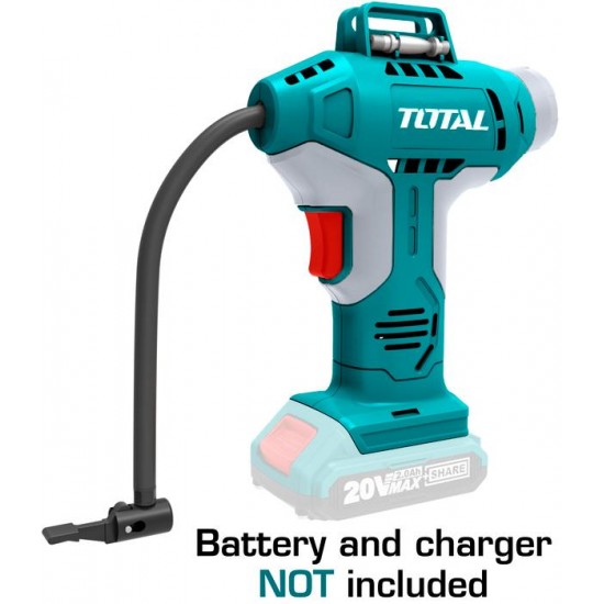 TOTAL κομπρεσεράκι αέρος μπαταρίας λιθίου TACLI2001