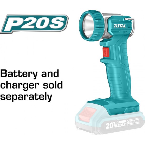 TOTAL TWLI2023 Φακός εργασίας Μπαταρίας Λιθίου LED 20V 