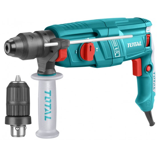 TOTAL TH308266-2 Πιστολέτο περιστροφικό-σκαπτικό SDS-Plus 800W / 2,5J 26mm Με Ταχυτσόκ