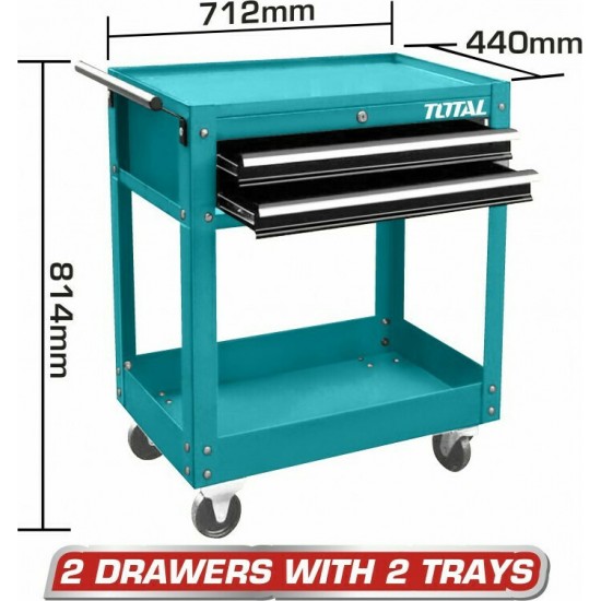 TOTAL THPTC201 Εργαλειοφόρος - συρταριέρα επαγγελματικός εως 12 ΑΤΟΚΕΣ ΔΟΣΕΙΣ