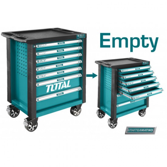TOTAL THRC01071 Επαγγελματικός Εργαλειοφόρος Σκέτος με 7 συρτάρια εως 12 ΑΤΟΚΕΣ ΔΟΣΕΙΣ