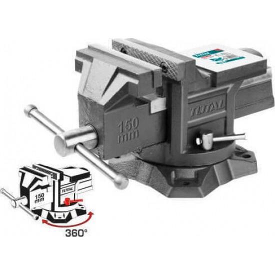 TOTAL THT6166 Μέγγενη Περιστρεφόμενη 6'' - 150mm