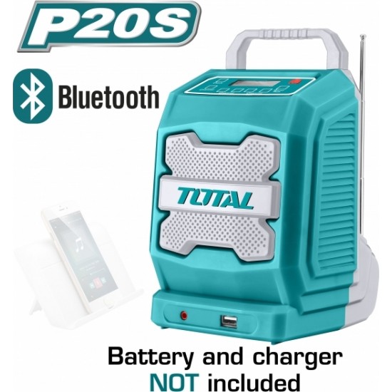 TOTAL TJRLI2001 Ραδιόφωνο μπαταρίας λιθίου 20V TOTAL TJRLI2001 Ραδιόφωνο μπαταρίας λιθίου 20V