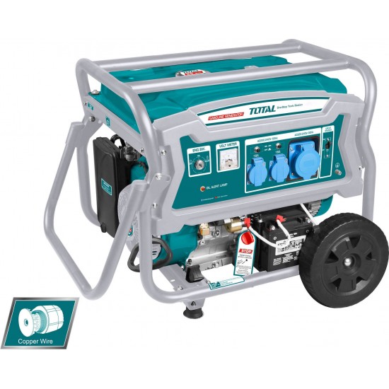 TOTAL TP175006 Επαγγελματική Ηλεκτρογεννήτρια Βενζίνης 6000W 7.5kVA εως 12 ΑΤΟΚΕΣ ΔΟΣΕΙΣ TOTAL TP175006 Επαγγελματική Ηλεκτρογεννήτρια Βενζίνης 6000W 7.5kVA εως 12 ΑΤΟΚΕΣ ΔΟΣΕΙΣ