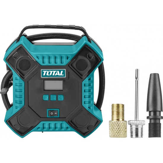 TOTAL TTAC1601 Κομπρεσέρ αέρος αυτοκινήτου Β.Τ με φώς 12V 