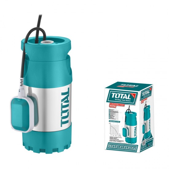 TOTAL TWP680012 Υποβρύχια αντλία πηγαδιών INOX 800W ΕΩΣ 6 ΑΤΟΚΕΣ ΔΟΣΕΙΣ