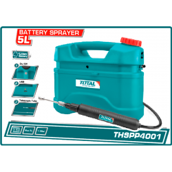 TOTAL THSPP4001 Ψεκαστήρας μπαταρίας λιθίου 5Lt TOTAL THSPP4001 Ψεκαστήρας μπαταρίας λιθίου 5Lt