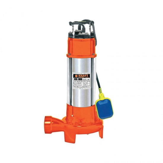 KRAFT KSC-1800 Αντλία Λυμάτων Inox με Κοπτήρα εως 6 ΑΤΟΚΕΣ ΔΟΣΕΙΣ