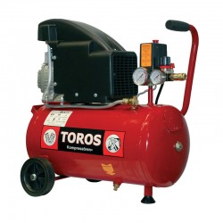 TOROS EM24/1,5 Αεροσυμπιεστής 24Lt/1,5HP εως 6 ΑΤΟΚΕΣ ΔΟΣΕΙΣ