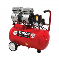 TOROS Αεροσυμπιεστής 50Lt/2HP Oilfree Χαμ. Θορύβου εως 12 ΑΤΟΚΕΣ ΔΟΣΕΙΣ