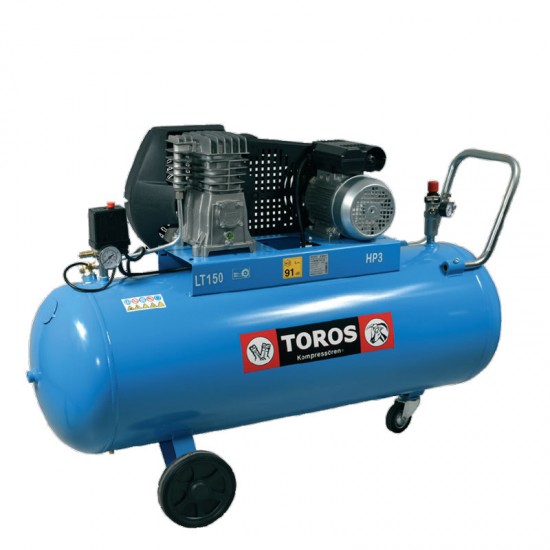 TOROS Αεροσυμπιεστής N2.8S-150C-3M εως 12 ΑΤΟΚΕΣ ΔΟΣΕΙΣ