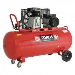 TOROS Αεροσυμπιεστής 200Lt/3,0HP με ιμάντα 602040 εως 12 ΑΤΟΚΕΣ ΔΟΣΕΙΣ