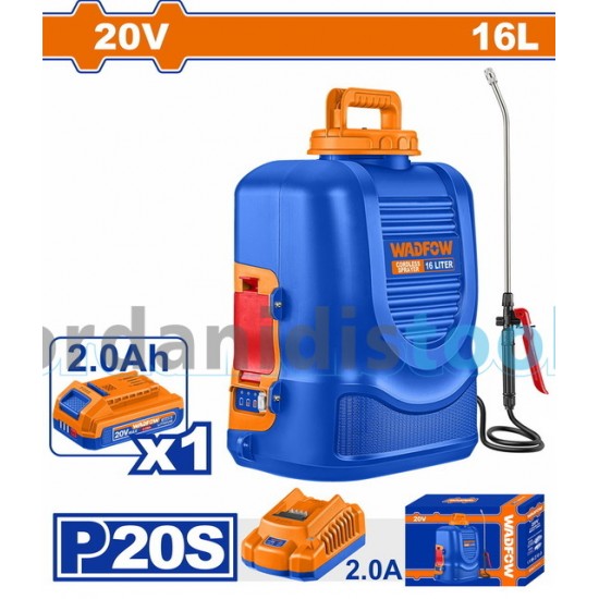 WADFOW ΨΕΚΑΣΤΗΡΑΣ ΠΛΑΤΗΣ ΜΠΑΤ. Li-ion 20V / 2Ah / 1 ΜΠΑΤ (WLSY20162) WADFOW ΨΕΚΑΣΤΗΡΑΣ ΠΛΑΤΗΣ ΜΠΑΤ. Li-ion 20V / 2Ah / 1 ΜΠΑΤ (WLSY20162)