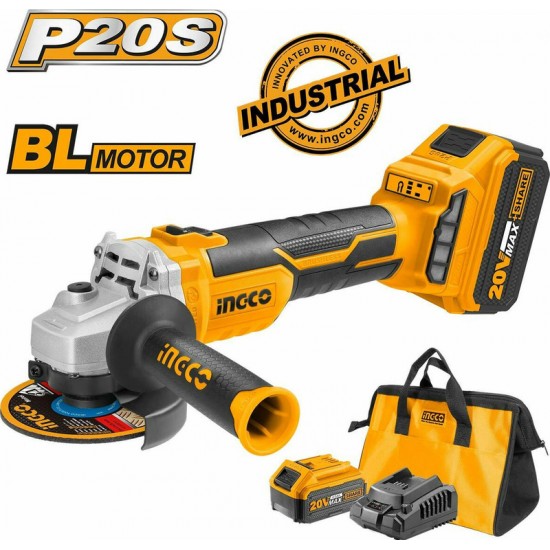 Επαγγελματικός Γωνιακός Τροχός Μπαταρίας 20V Li-Ion CAGLI11525 INGCO ΕΩΣ 6 ΑΤΟΚΕΣ ΔΟΣΕΙΣ Επαγγελματικός Γωνιακός Τροχός Μπαταρίας 20V Li-Ion CAGLI11525 INGCO ΕΩΣ 6 ΑΤΟΚΕΣ ΔΟΣΕΙΣ