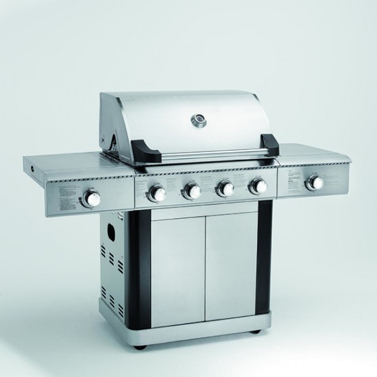 Bormann Zenith BBQ5500 Ψησταριά Υγραερίου& Υπερύθρων Ζενίτη 4+2 Εστιών Με Ανοξείδωτη Σχάρα Και Εμαγιέ Επικάλυψη Εστίας ΕΩΣ 12  Άτοκες Δόσεις)