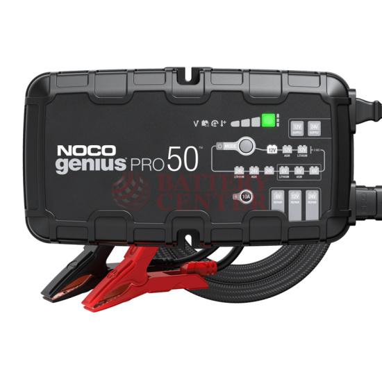Φορτιστής συντήρησης μπαταριών NOCO GENIUSPRO50 6V 12V & 24V 50A ΕΩΣ 6 ΑΤΟΚΕΣ ΔΟΣΕΙΣ