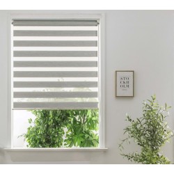 BORMANN ΡΟΛΟ ZEBRA ME ΜΕΤΑΛΛΙΚΗ ΑΛΥΣΙΔΑ Π150xΥ250cm ΓΚΡΙ 032083