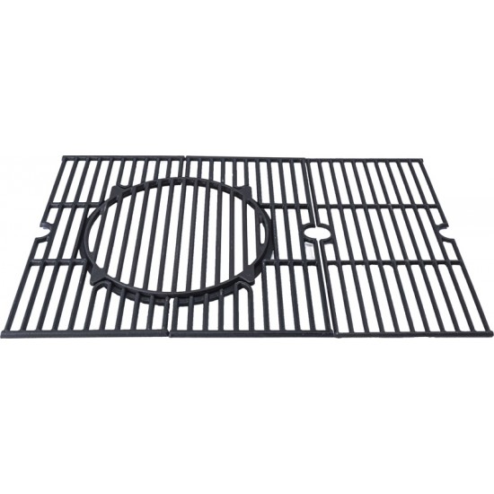 BORMANN BBQ1220 Σετ μαντεμένια σχάρα 60x45cm με υποδοχή για πλάκα πίτσας - τηγάνι 033134