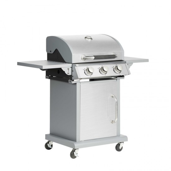 BORMANN BBQ5030 Ψησταριά υγραερίου 3 εστιών με μαντεμένια σχάρα Luxury Type 10.8kW 033110 εως 6 ΑΤΟΚΕΣ ΔΟΣΕΙΣ
