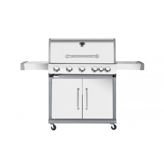 BORMANN BBQ5100 Ψησταριά υγραερίου 5+1 εστιών με μαντεμένια σχάρα Luxury Type 20.7kW 032694