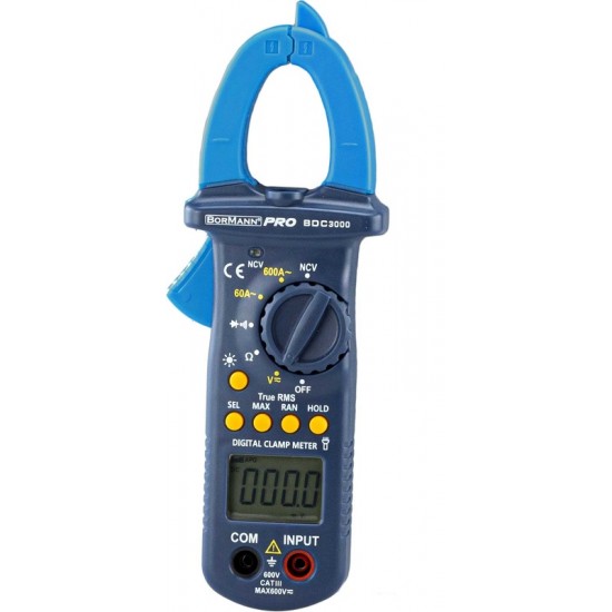 BORMANN BDC3000 Αμπεροτσιμπίδα ψηφιακή 600V 028444