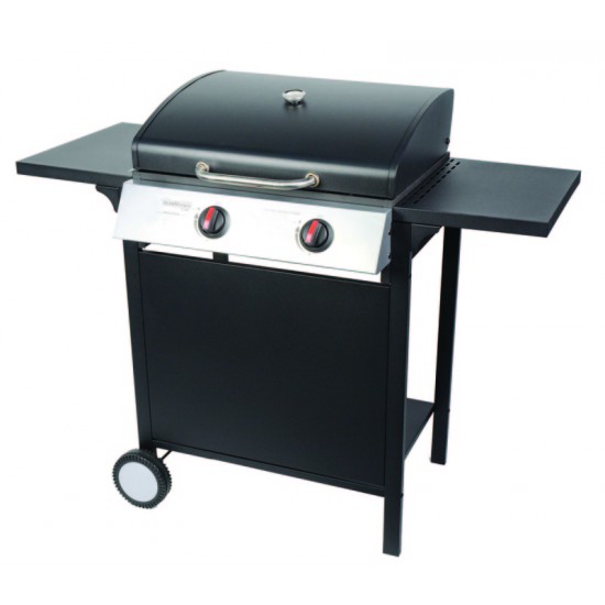 BORMANN BBQ2000 Ψησταριά υγραερίου 2 εστιών με μαντεμένια σχάρα 7.2kW 015390