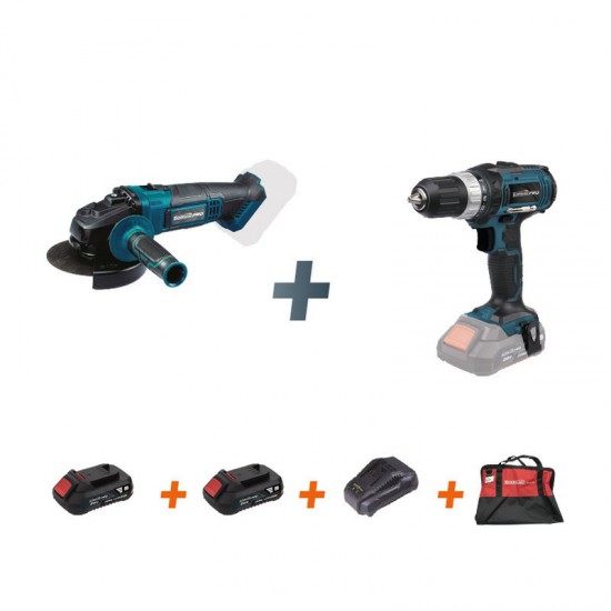 BORMANN ΔΡΑΠ/ΒΙΔΟ 20V+ΓΩΝΙΑΚΟΣ Φ125+ΜΠΑΤΑΡΙΕΣ+ΤΣΑΝΤΑ ΣΕΤ BBP9015 ΕΩΣ 6 ΑΤΟΚΕΣ ΔΟΣΕΙΣ