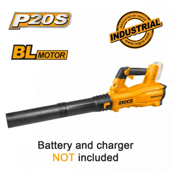 INGCO Φυσητήρας Φύλλων Μπαταρίας 20V Li-Ion SOLO CABLI20428 INGCO Φυσητήρας Φύλλων Μπαταρίας 20V Li-Ion SOLO CABLI20428