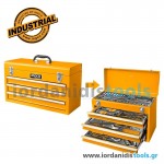 Εργαλειοθήκη Μεταλλική με Εργαλεία Σετ 132 τεμ.