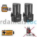 INGCO ΠΑΛΜΙΚΌ ΚΑΤΣΑΒΊΔΙ ΜΠΑΤΑΡΊΑΣ 12V LI-ION USB TYPE-C CIRLI12015 INGCO ΠΑΛΜΙΚΌ ΚΑΤΣΑΒΊΔΙ ΜΠΑΤΑΡΊΑΣ 12V LI-ION USB TYPE-C CIRLI12015