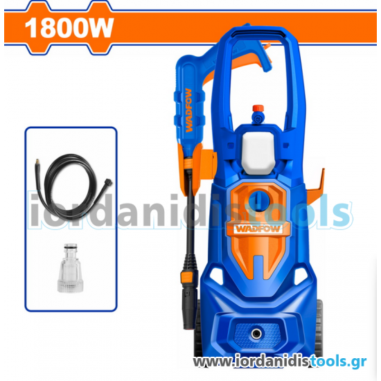 WADFOW ΠΛΥΣΤΙΚΟ ΝΕΡΟΥ 1.800W / 130 Bar / Bush Motor (WHP3A18)