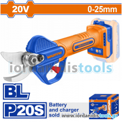WADFOW ΨΑΛΙΔΙ ΚΛΑΔΕΜΑΤΟΣ 25mm ΜΠΑΤ. Li-ion 20V ΧΩΡΙΣ ΜΠΑΤΑΡΙΑ & ΦΟΡΤΙΣΤΗ BL Motor (WJFP525)