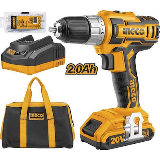 INGCO CDLI2002 Δραπανοκατσάβιδο Μπαταρίας 20V Li-Ion εως 6 ΆΤΟΚΕΣ ΔΟΣΕΙΣ INGCO CDLI2002 Δραπανοκατσάβιδο Μπαταρίας 20V Li-Ion εως 6 ΆΤΟΚΕΣ ΔΟΣΕΙΣ
